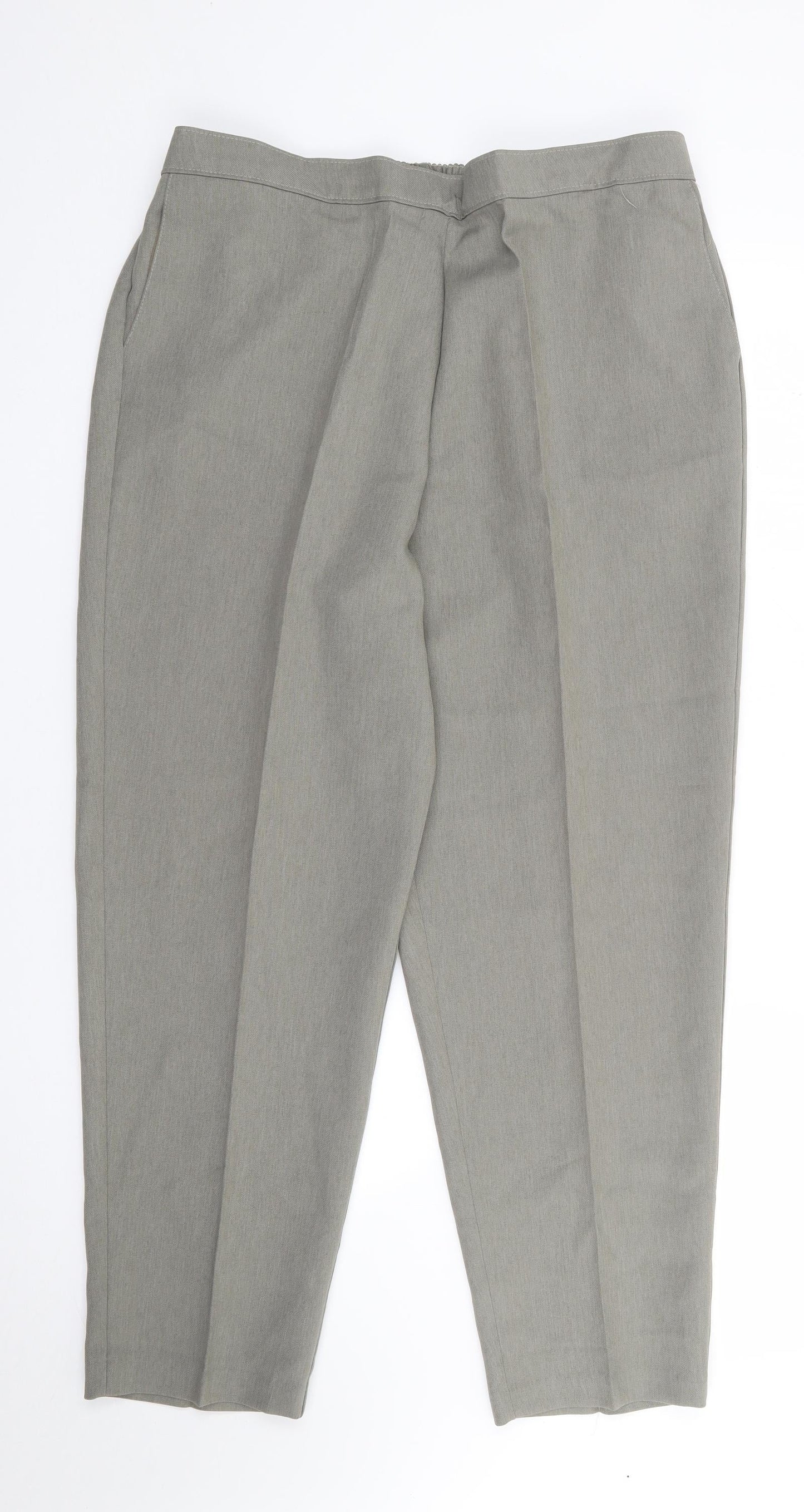 Saira of Manchester Womens Green  Polyester Trousers  Size 20 L26 in Regular