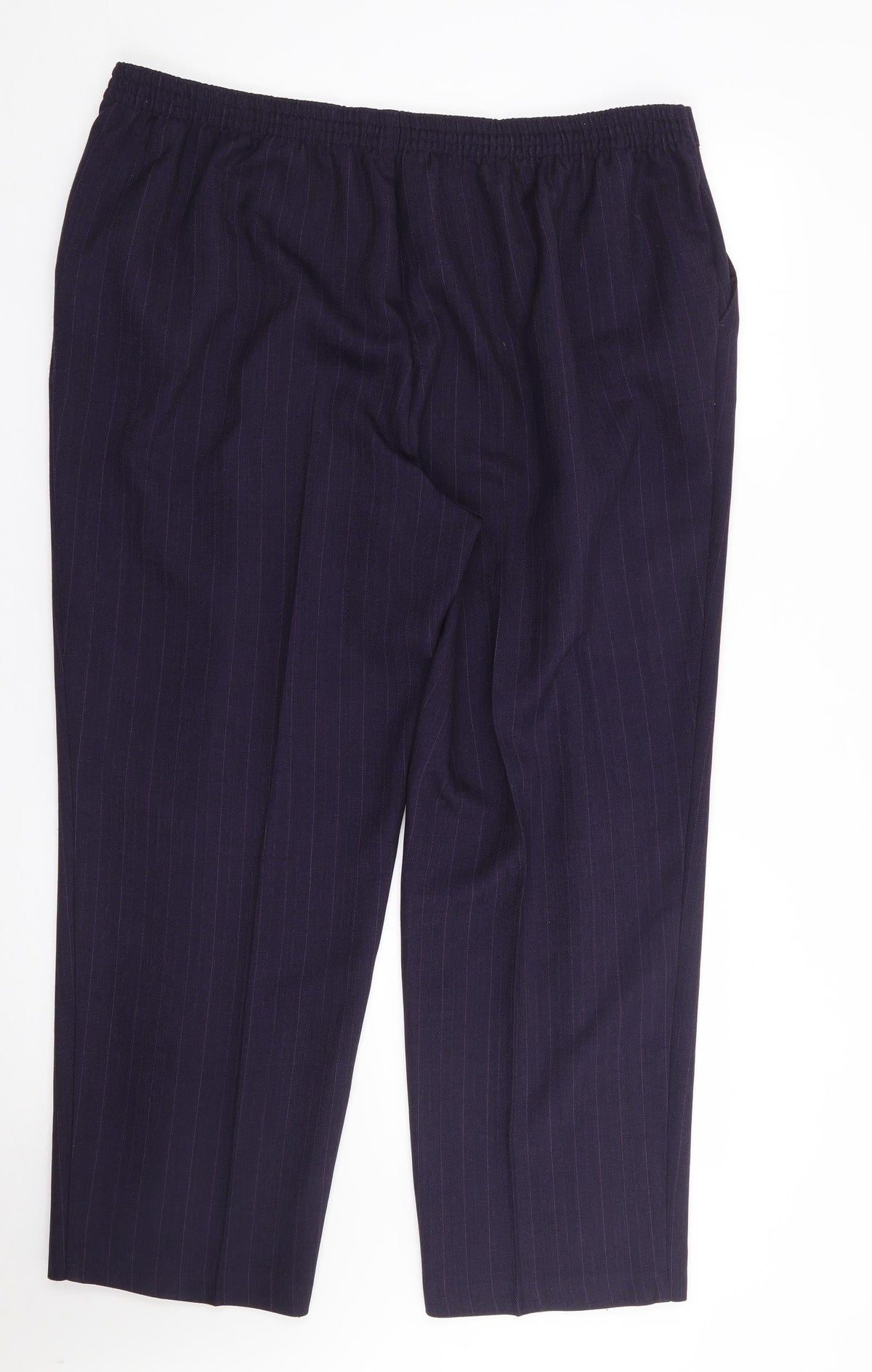 Preworn Womens Purple  Polyester Trousers  Size 37 in L27 in Regular