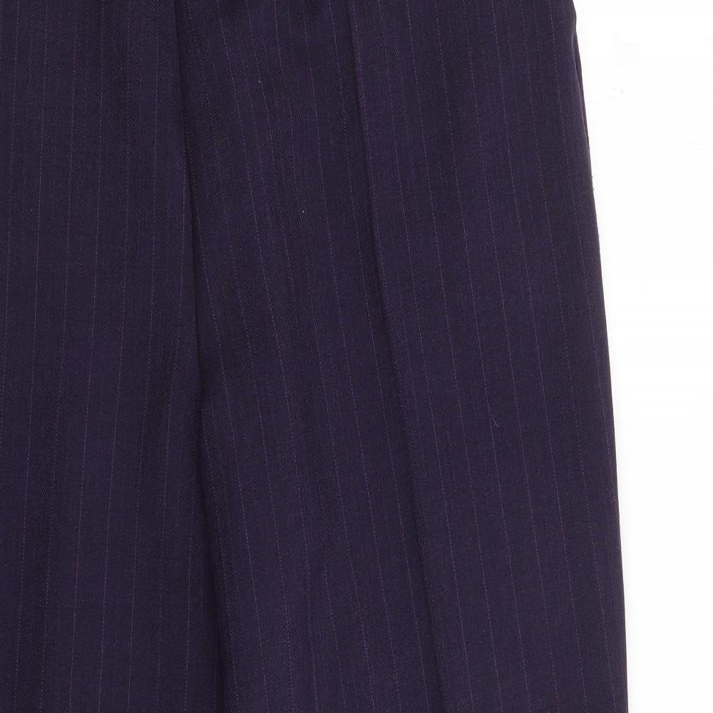 Preworn Womens Purple  Polyester Trousers  Size 37 in L27 in Regular