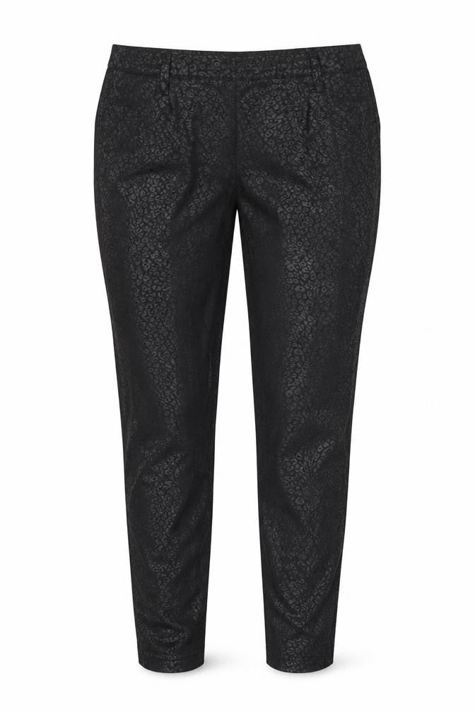 NEXT Womens Black Animal Print Cotton Jegging Trousers Size 10 L29 in Regular