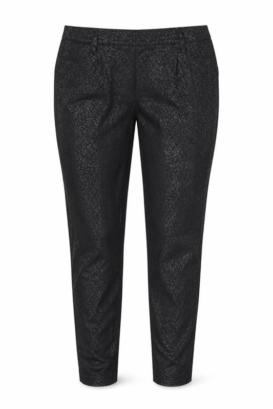 Next Womens Black Animal Print Cotton Jegging Trousers Size 10 L29 in Regular