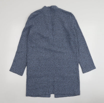 Preloved TU Womens Blue V-Neck  Polyester Cardigan Jumper Size S - Back