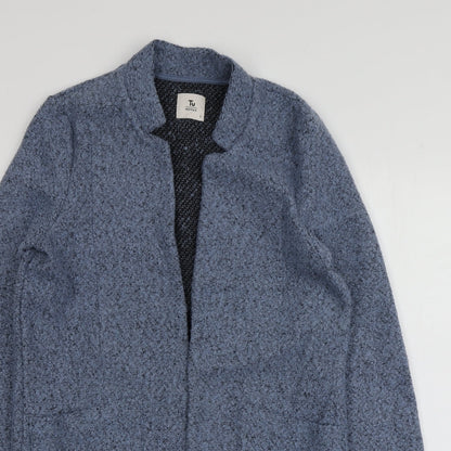 Preloved TU Womens Blue V-Neck  Polyester Cardigan Jumper Size S - Detail