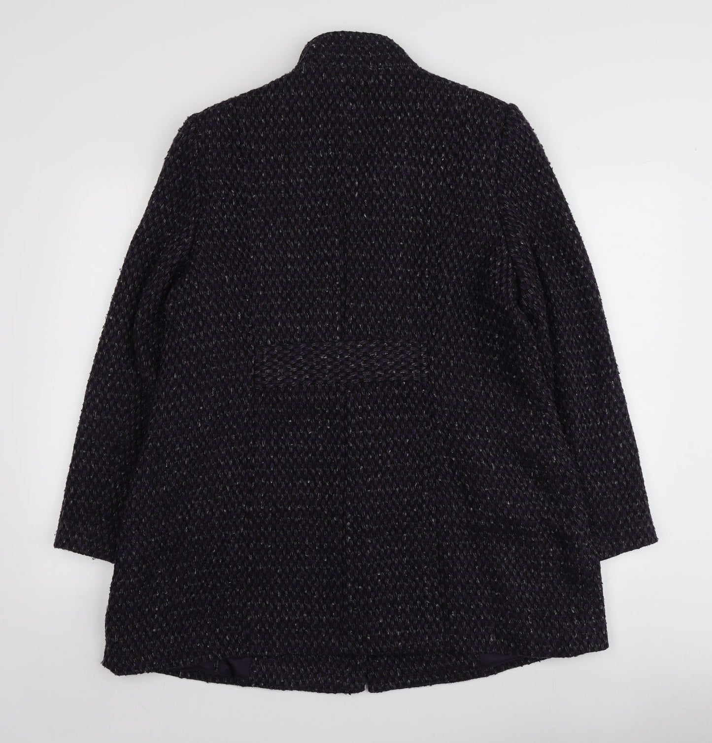 EWM Womens Purple   Overcoat Coat Size S