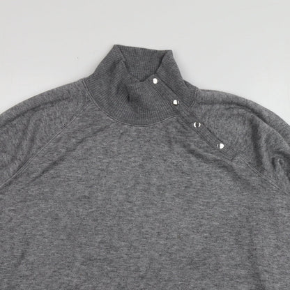 Next Womens Grey High Neck  Viscose Pullover Jumper Size L