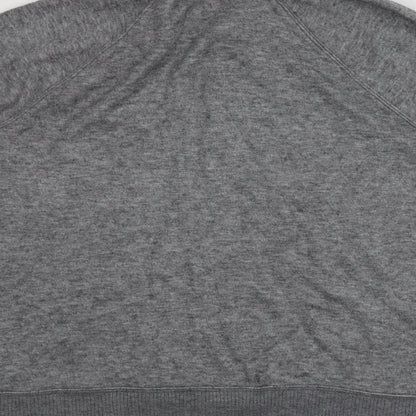 Next Womens Grey High Neck  Viscose Pullover Jumper Size L