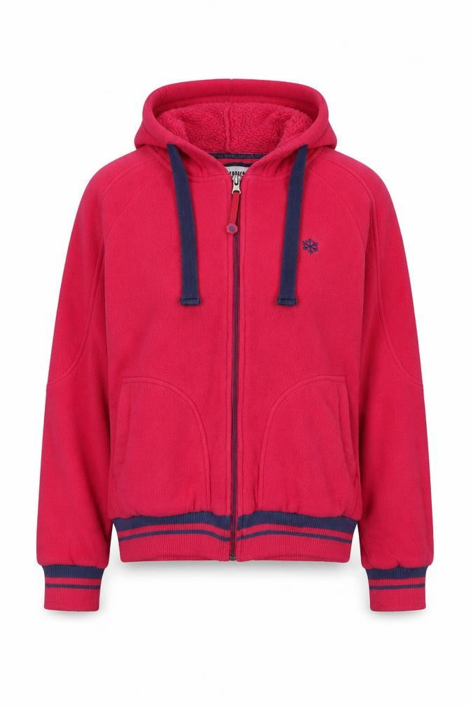 Backswing Womens Pink  Polyester Full Zip Hoodie Size 10