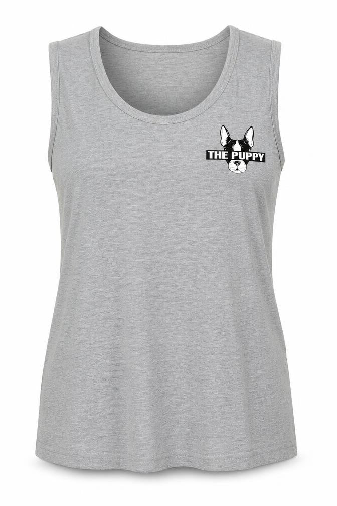 Jienihao Womens Grey  Cotton Basic Tank Size M Round Neck