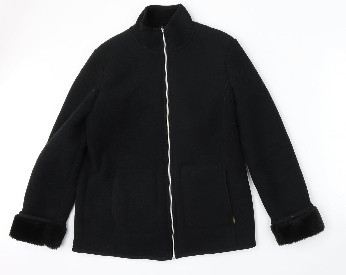 Debenhams Womens Black   Jacket  Size 12  Zip
