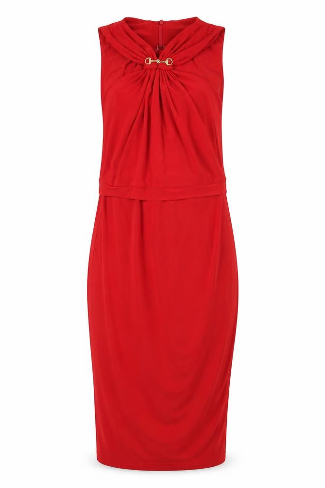Miusol Womens Red  Polyester Pencil Dress  Size XS  V-Neck
