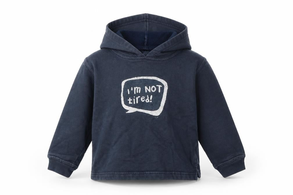 Preworn Boys Blue  Cotton Pullover Hoodie Size 2-3 Years