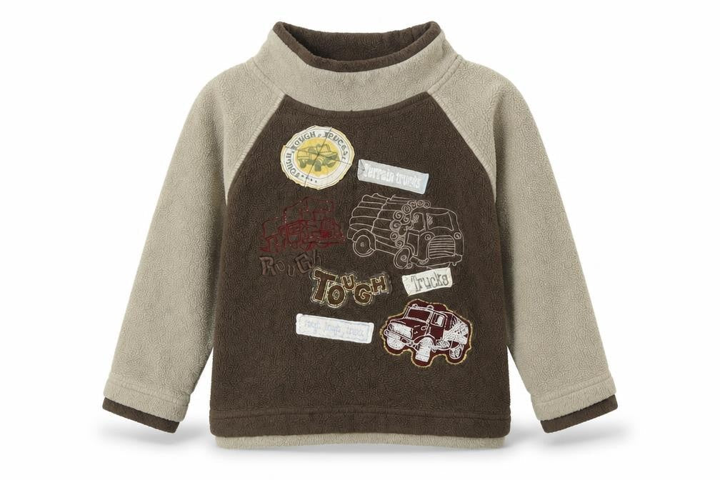 George Boys Beige  Polyester Pullover Sweatshirt Size 2-3 Years