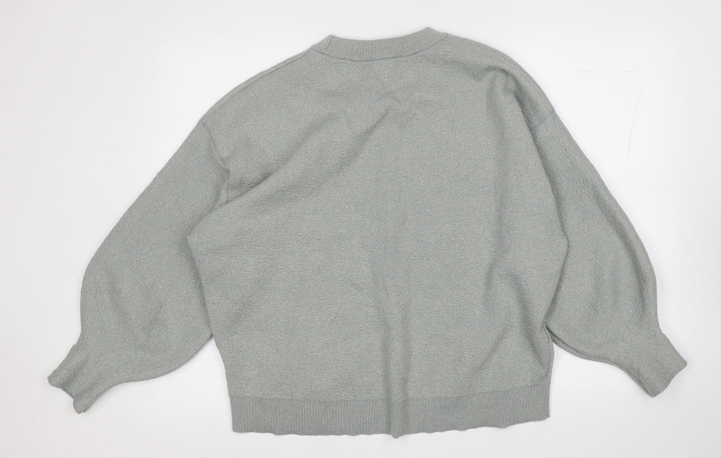 H&M Womens Grey  Viscose Pullover Sweatshirt Size L