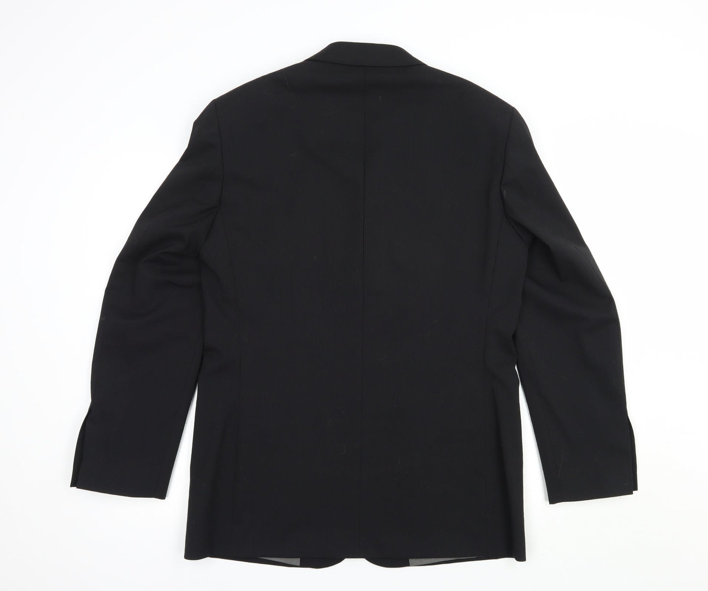 River Island Mens Black  Polyester Jacket Blazer Size 38