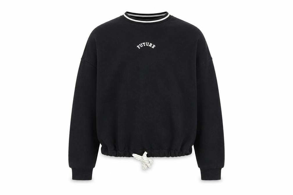 Marks & Spencer Girls Black  Cotton Pullover Sweatshirt Size 12-13 Years  Pullover - Future