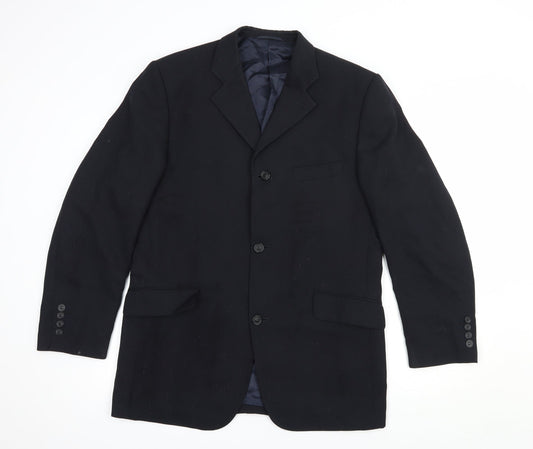 Hugo James Mens Black  Polyester Jacket Blazer Size 40