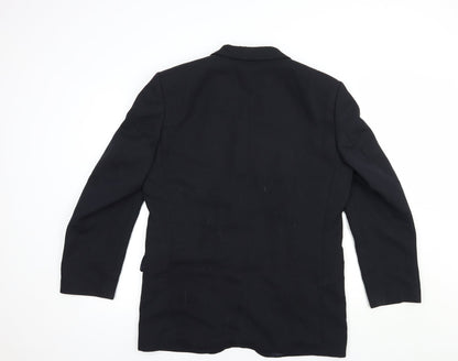 Hugo James Mens Black  Polyester Jacket Blazer Size 40