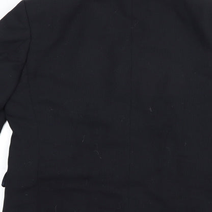 Hugo James Mens Black  Polyester Jacket Blazer Size 40