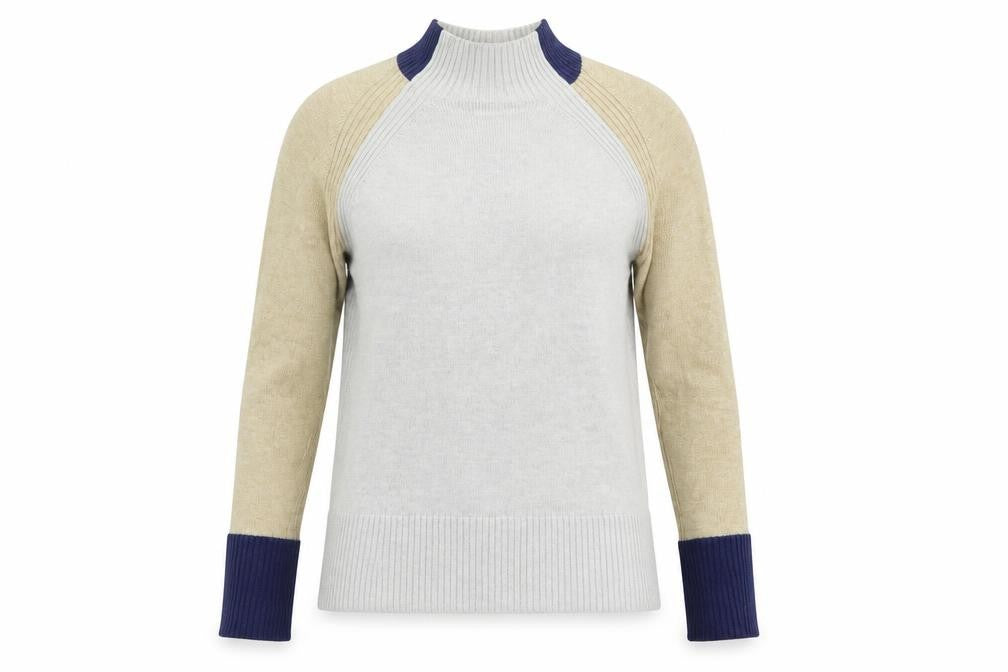 NEXT Womens Grey High Neck  Viscose Pullover Jumper Size S
