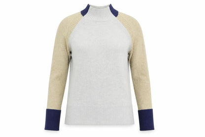 Next Womens Grey High Neck  Viscose Pullover Jumper Size S