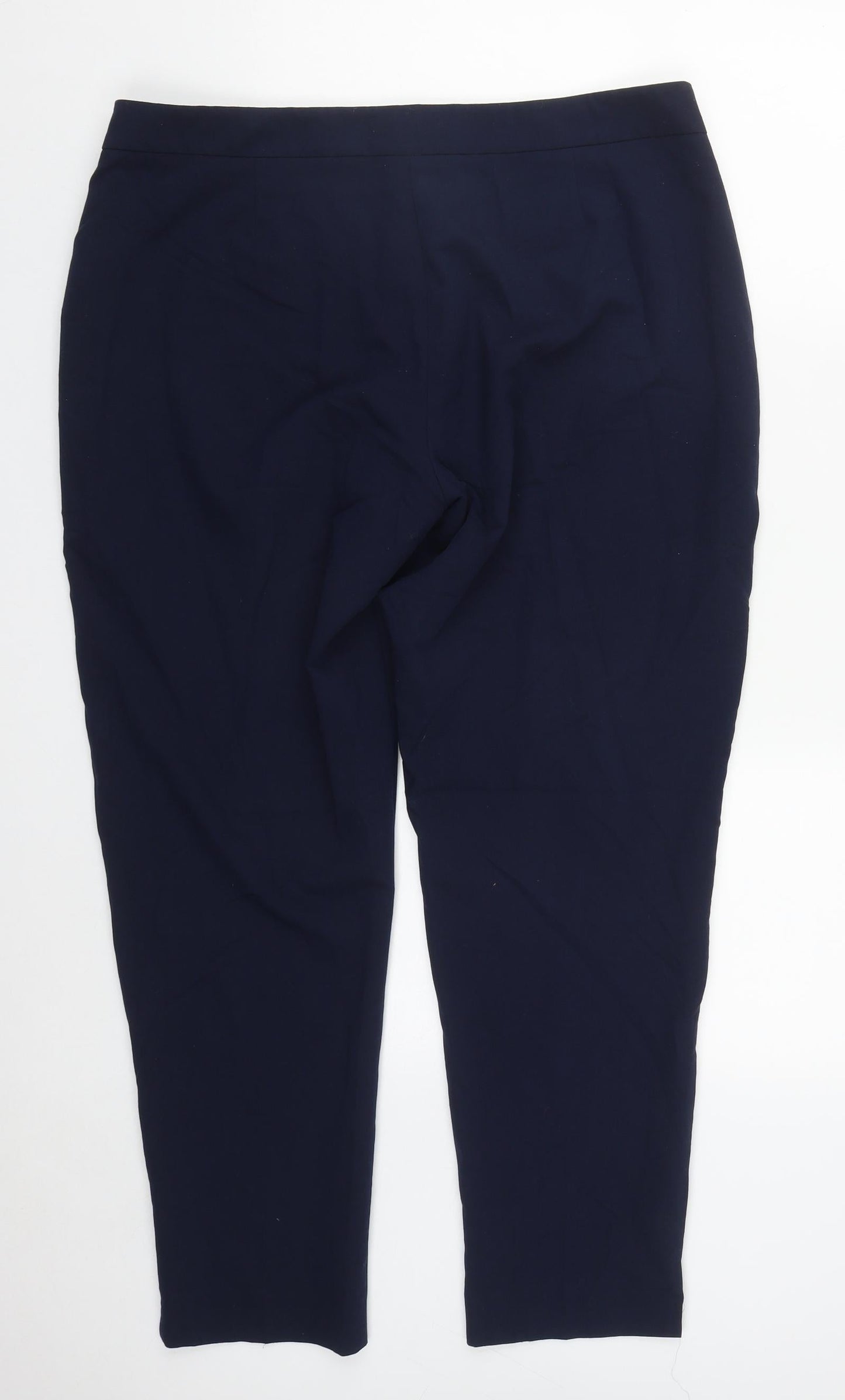 Select Womens Blue  Polyester Trousers  Size 16 L25 in Regular Zip