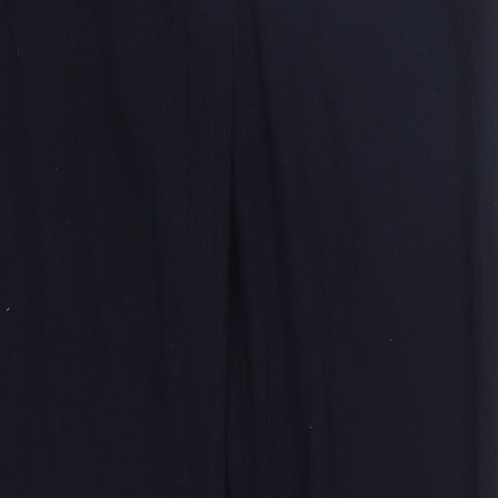 NEXT Womens Blue  Polyester Trousers  Size 10 L26 in Regular Zip