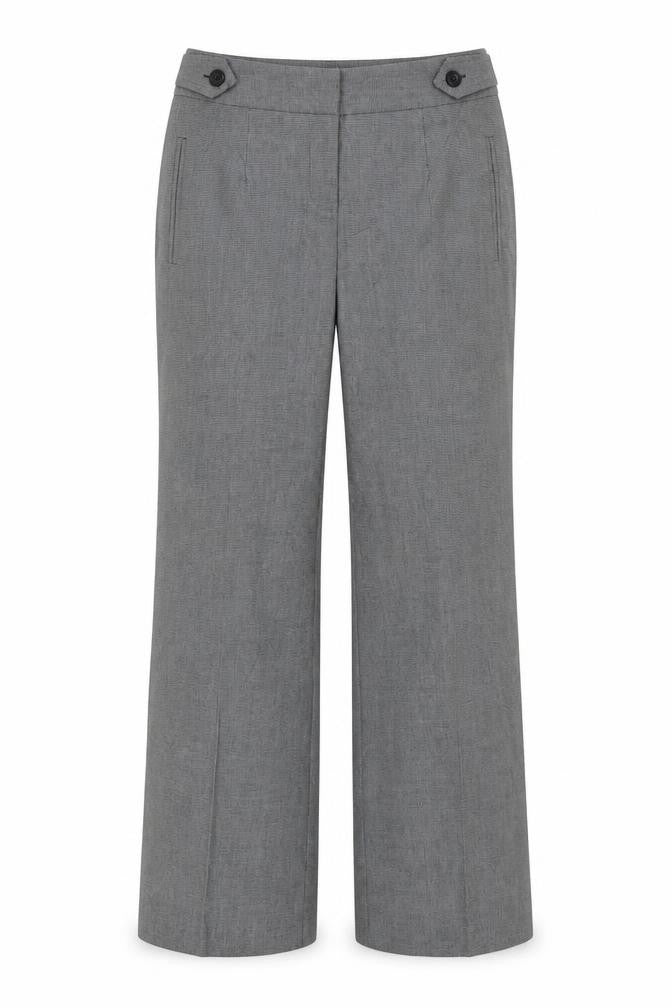 Papaya Womens Grey  Polyester Trousers  Size 12 L29 in Regular Zip