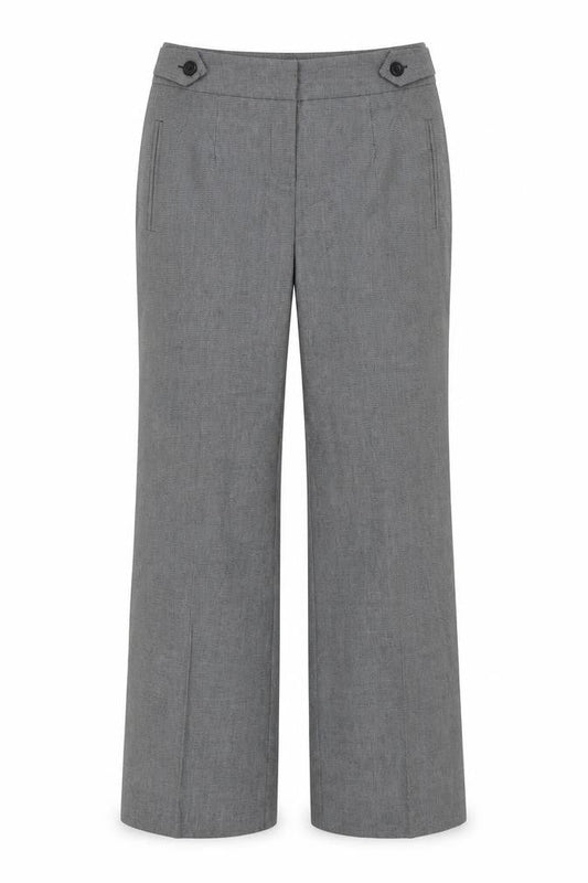 Papaya Womens Grey  Polyester Trousers  Size 12 L29 in Regular Zip