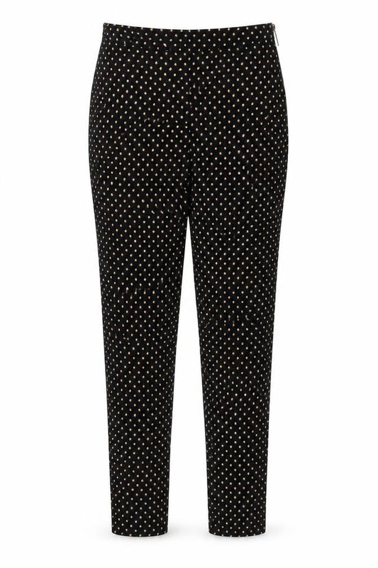 New Look Womens Multicoloured Geometric Viscose Trousers  Size 10 L25 in Regular Zip