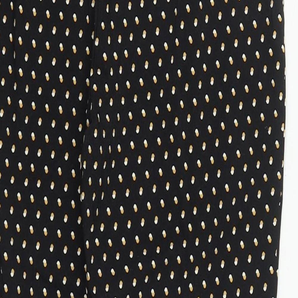 New Look Womens Multicoloured Geometric Viscose Trousers  Size 10 L25 in Regular Zip