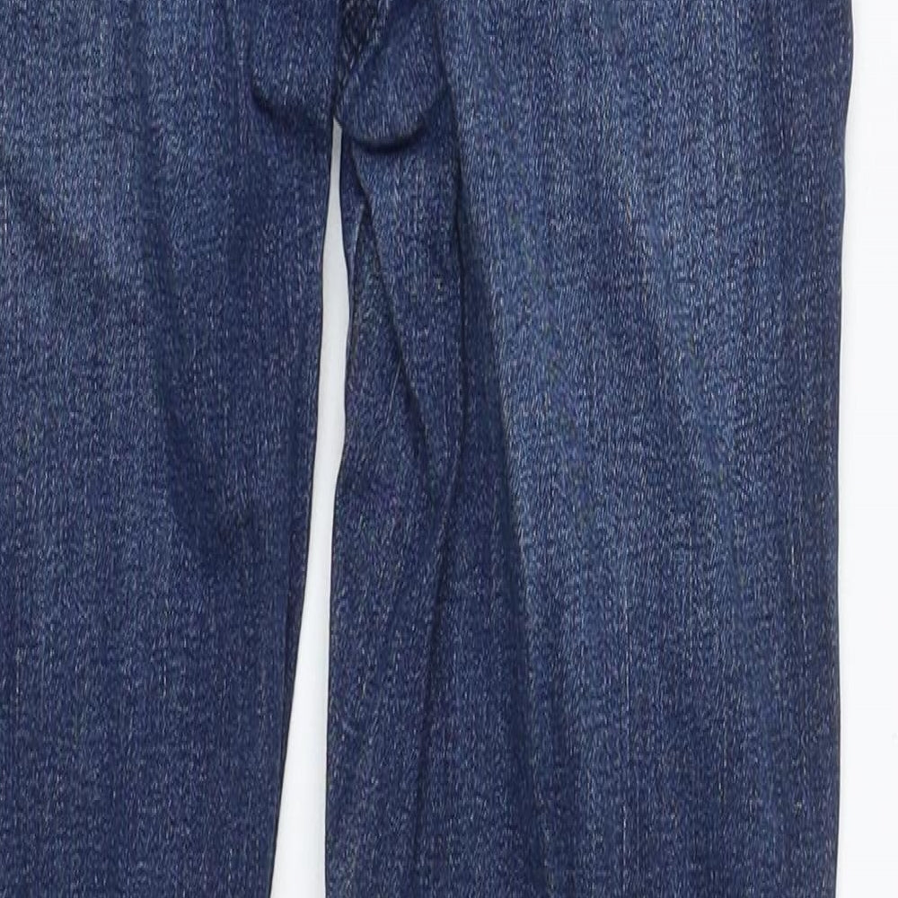 NEXT Womens Blue  Cotton Skinny Jeans Size 10 L29 in Regular Zip