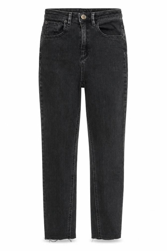 ASOS Womens Black  Cotton Straight Jeans Size 26 in L27 in Regular Zip