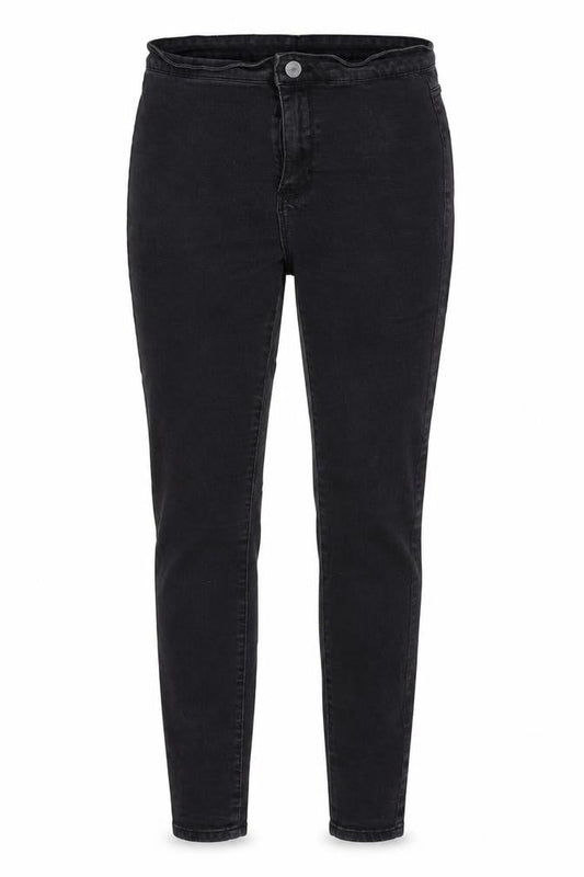 Denim Co Womens Black  Cotton Skinny Jeans Size 10 L28 in Regular Button