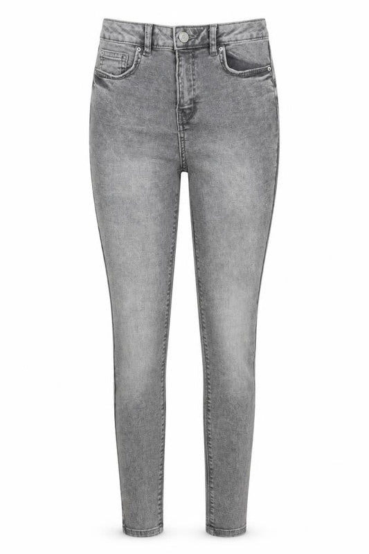 Denim Co Womens Grey  Cotton Skinny Jeans Size 6 L27 in Regular Button
