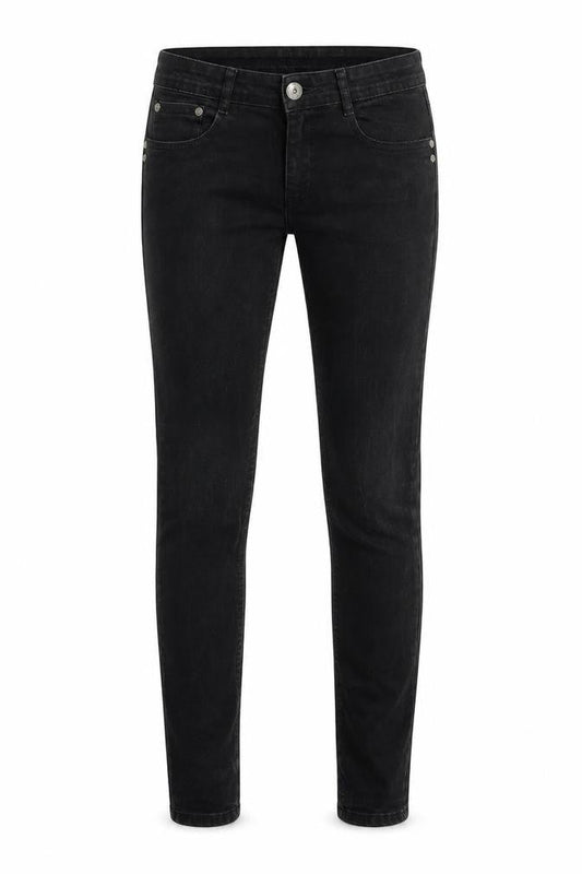 Denim Co Womens Black  Cotton Skinny Jeans Size 8 L30 in Regular Button