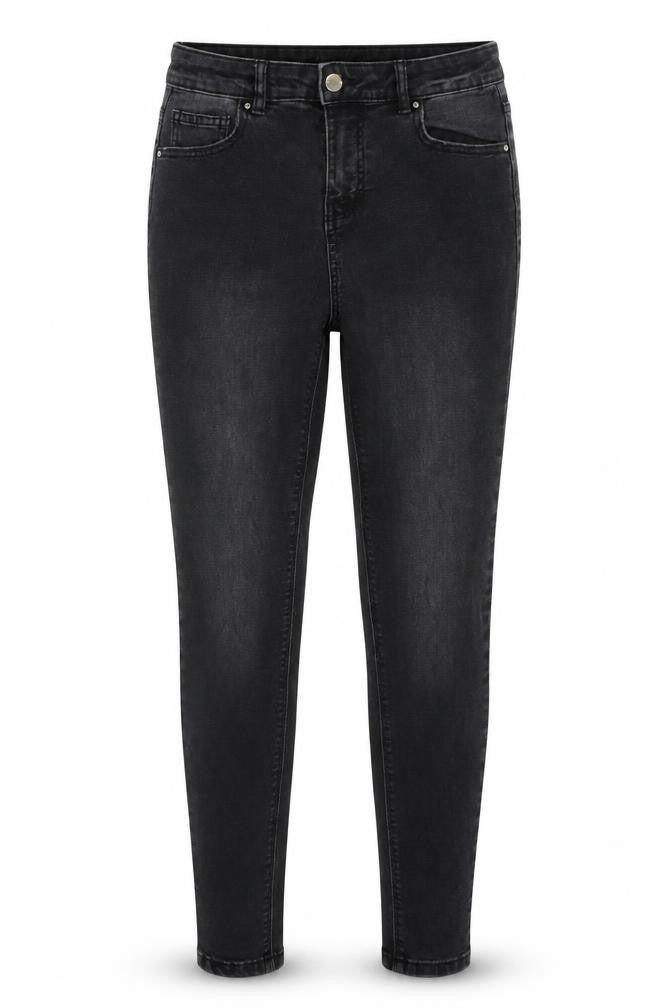 Denim Co Womens Grey  Cotton Skinny Jeans Size 12 L28 in Regular Button