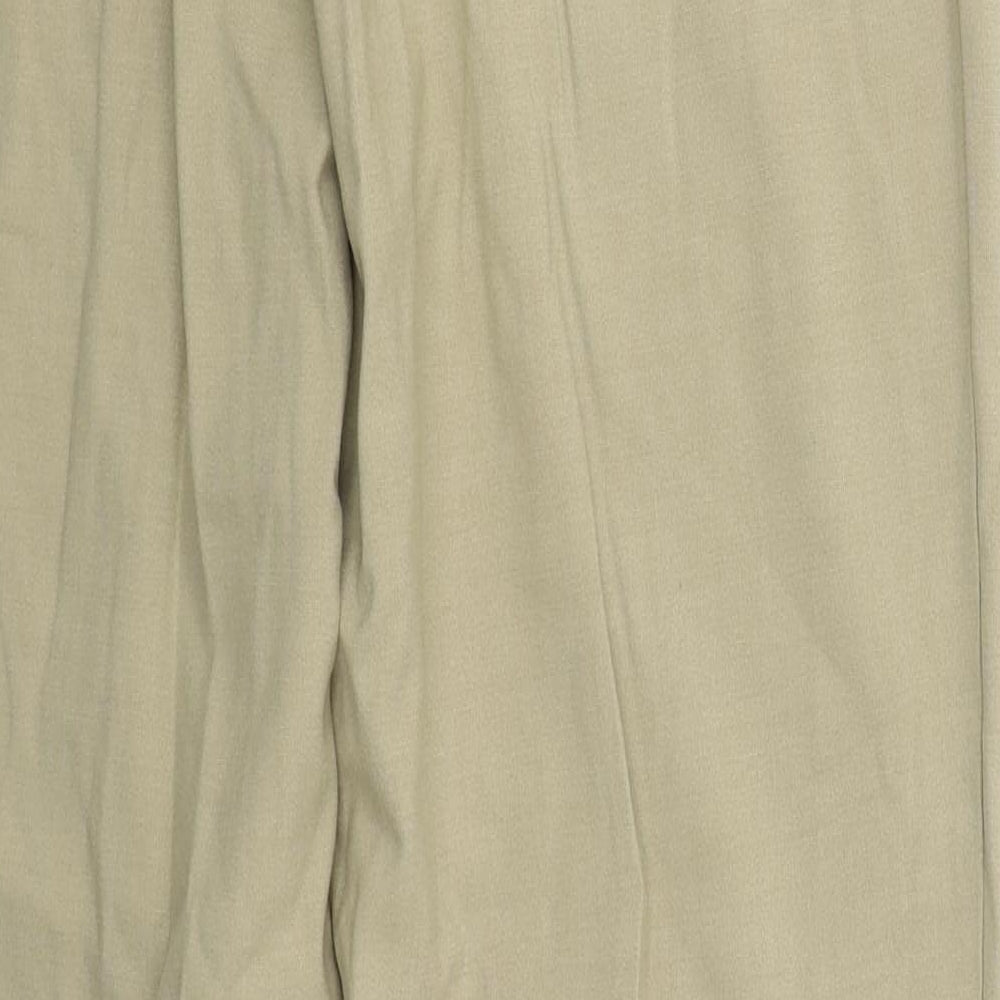 NEXT Womens Beige  Polyester Trousers  Size 14 L30 in Regular Button