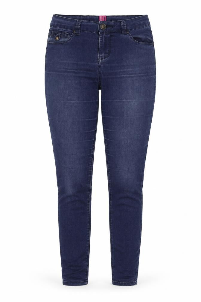 New Look Womens Blue  Cotton Skinny Jeans Size 8 L26 in Regular Button