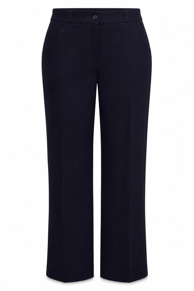 Gentilo Womens Blue  Polyester Trousers  Size 10 L29.5 in Regular Button