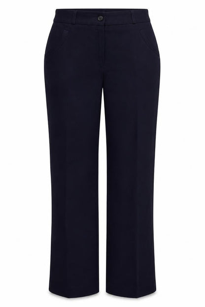 Gentilo Womens Blue  Polyester Trousers  Size 10 L29.5 in Regular Button