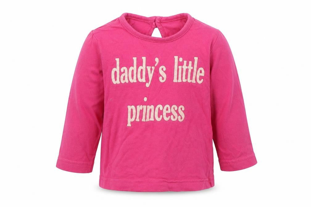 Cherokee Girls Pink  100% Cotton Basic T-Shirt Size 3-6 Months Round Neck Pullover