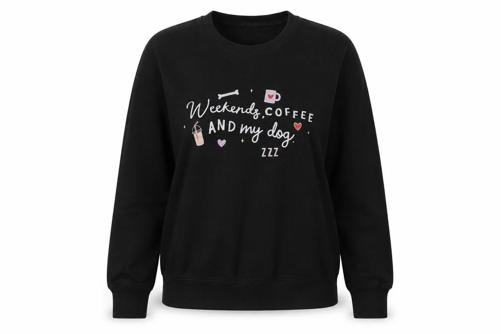 Preworn Womens Black  Cotton Pullover Sweatshirt Size M  Pullover
