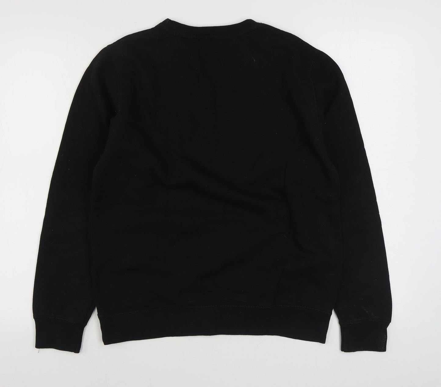 Preworn Womens Black  Cotton Pullover Sweatshirt Size M  Pullover