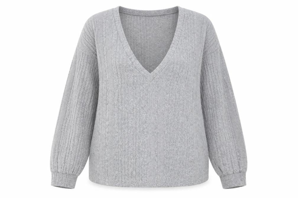 SheIn Womens Grey  Polyester Pullover Sweatshirt Size L  Pullover