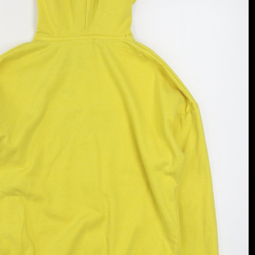 Primark Womens Yellow  Cotton Pullover Hoodie Size XS  Pullover