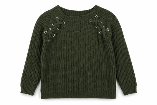 Preworn Womens Green Boat Neck  Acrylic Pullover Jumper Size M