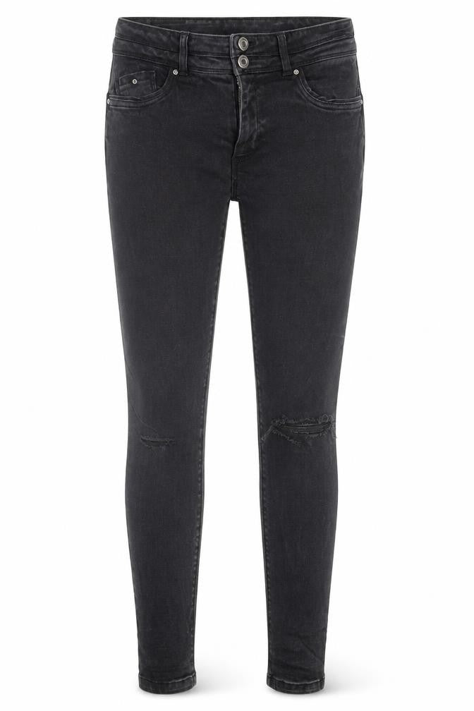 Simply Be Womens Black  Cotton Skinny Jeans Size 10 L27 in Regular Button