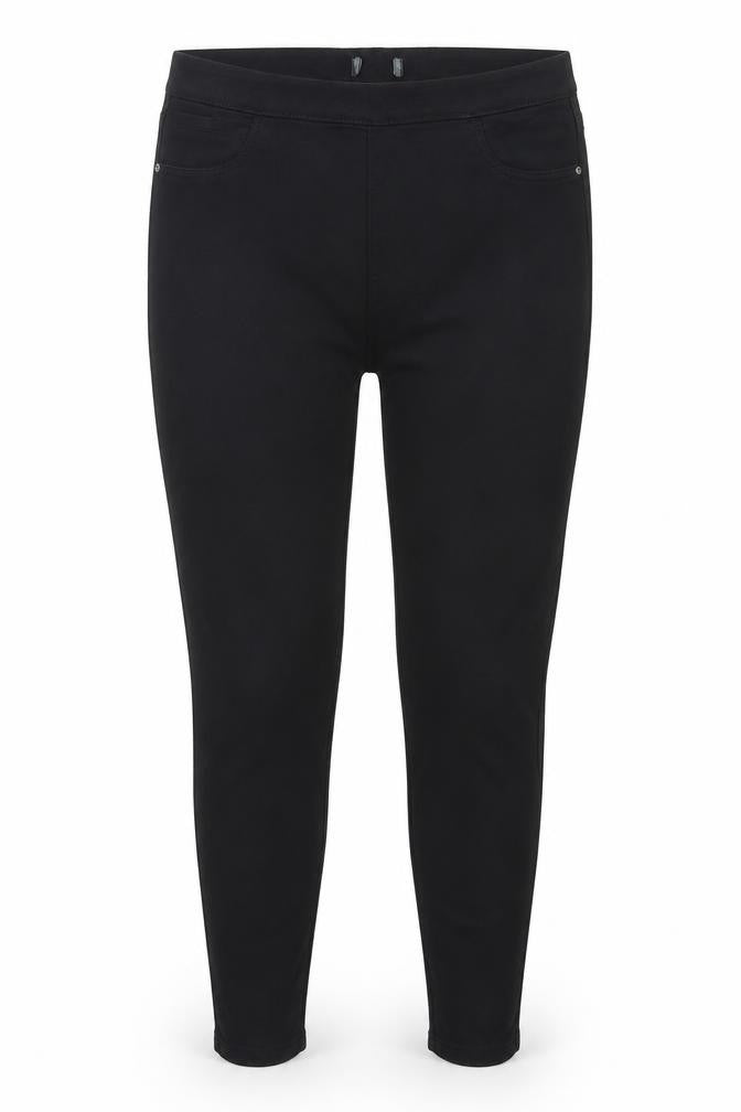 Preworn Womens Black  Cotton Jegging Trousers Size 38 in L27 in Regular