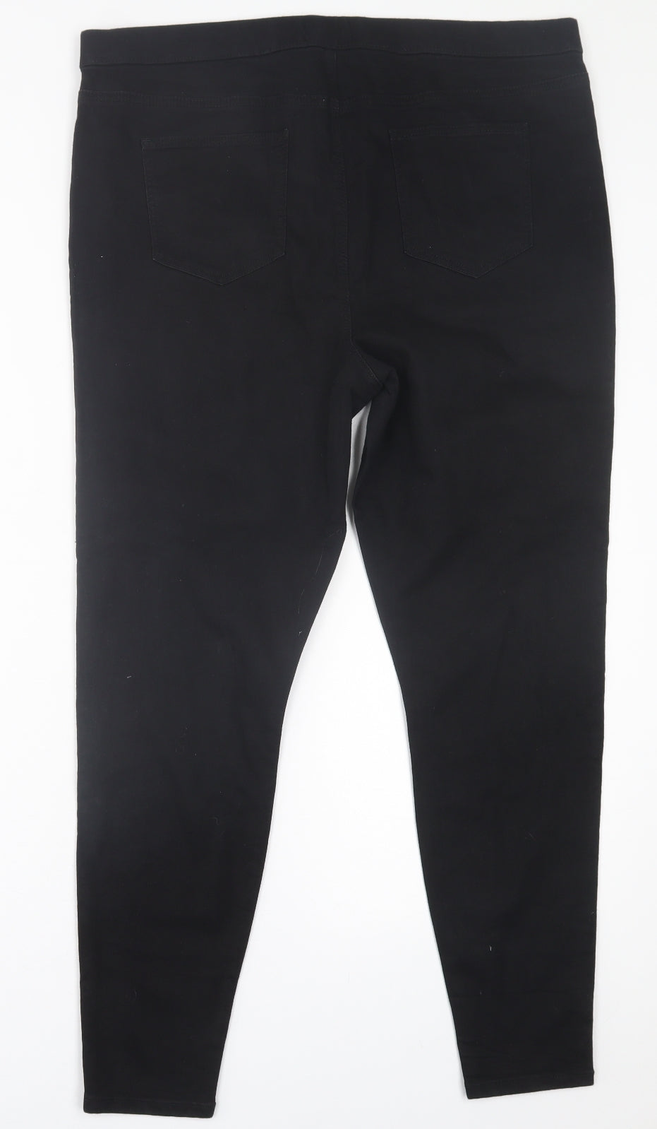 Preworn Womens Black  Cotton Jegging Trousers Size 38 in L27 in Regular