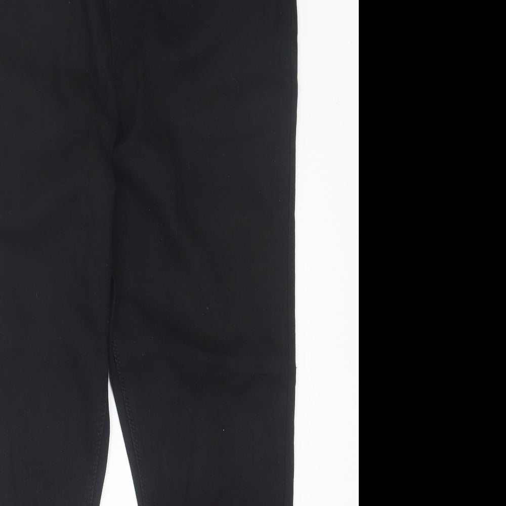 Preworn Womens Black  Cotton Jegging Trousers Size 38 in L27 in Regular